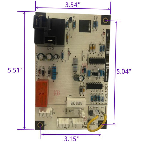 Defrost Control Board For HVACR Systems Compatible With 213CEA036000BAAA PH13EAZ36000AAAA Replaces HK32EA001 layout