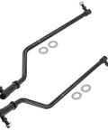 Left And Right Drag Link Set For John Deere Lawn Tractors La135 La140 La145 La150 La165 La175 Beefy Built To Last Heavy Duty Replacement With Smooth Steering For Reliable Performance, black steel pair