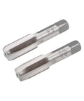 Pro Grade M18 Hand Tap Set With 4 Straight Flutes in H2 Alloy Tool Steel for Quick Hole Repairs, Taper and Bottoming Taps