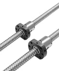 Smooth Precision Ball Screw SFU1204 With 1204 Flange Single Ball Nut, visible in steel construction for CNC and 3D printer projects.