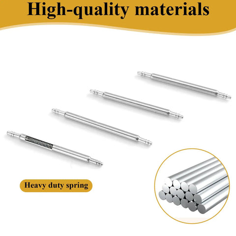 Heavy Duty Watch Band Pins And Spring Bar Tool Kit With 76 Stainless Steel Pins for Watch Strap Removal and Repair