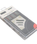 Pro Grade Spring Roll Pin Assortment Kit 450 Piece Black Oxide Steel Dowel Pins Set in plastic case