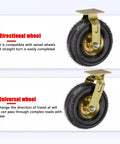 Badass 10 Inch Rubber Caster Wheels Set Of 4 with directional and universal wheels for easy maneuvering on various surfaces.