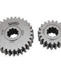 8522 Quick Change Gear Set For 8500 Series RC Transmissions, 10 Spline, 1.316 Spur, Set 22 in steel, showing large and small gears