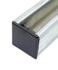 Soft PVC end caps for 1 5/8 inch strut channel protect channel ends from dust and corrosion, provide quick tool-free installation