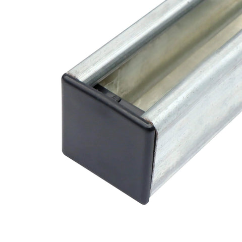 Soft PVC end caps for 1 5/8 inch strut channel protect channel ends from dust and corrosion, provide quick tool-free installation