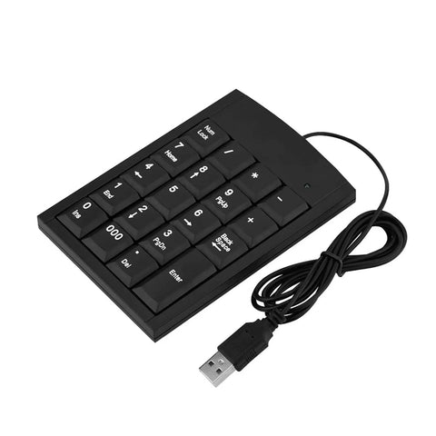 USB Numeric Keypad For Laptop, Portable External Number Pad, Plug and Play, Anti Slip Design, compact keyboard with cable