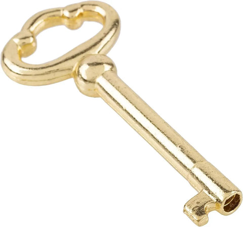 Totally Authentic Hollow Barrel Skeleton Key With Glossy Brass Plating And Heavy Duty Zinc Core Works Like A Charm On Antique Dresser Drawers Wooden Cabinet Doors And Traditional Grandfather Clocks