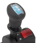 Close-up of Heavy Duty Dump Truck Proportional Control Valve for PTO Hydraulic System with rugged black grip handle.