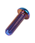 Heavy Duty Titanium Button Head Torx Bolts M6x20mm Pack Of 6 Burn Blue 6AL4V Grade 5 For Bicycle Motorcycle Car 1mm Thread Pitch