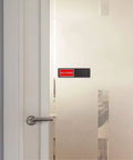 Easy Read Vacant Occupied Door Sign For Home Office Bathroom Restroom Hotel Hospital No Fuss Privacy Indicator With Magnetic Slider Non Scratch Durable Bold Black Text On Clear Colored Label on door