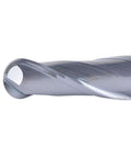 SpeTool ball nose carbide end mill with 3/8 in shank, double-flute spiral CNC router bit
