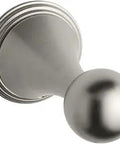 Finial Traditional Robe Hook In Brushed Nickel Finish Solid Brass Bath Hardware With Classic Style Built To Last