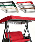 Porch Swing Canopy Replacement Cover 75x47 or 84x48 Inches Universal Top Cover for Garden Swing, red 210D Oxford cloth