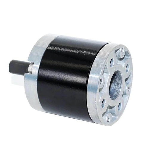 Beefy 42mm Planetary Gearbox Reducer for 775 795 895 DC Motors with 17.5mm Shaft front view showing metal casing