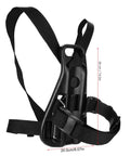 Scuba Diving Backpack With Adjustable Single Oxygen Bottle Holder And Tank Carrier, durable nylon material, side view.