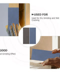 Wet And Dry Sandpaper Sheets Kit With Silicon Carbide Grit For Metal Wood Furniture Cars And Electronics in use on wood