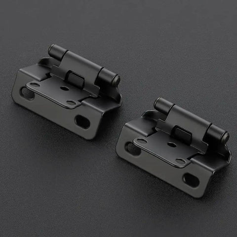 50 Pack Self Closing Cabinet Hinges Semi Overlay Half Inch Matte Black Face Frame Hinges 25 Pairs Half Wrap Around Kitchen Cabinet Door Hardware DIY Friendly No Mortise Install With All Screws