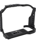 Durable Aluminum Camera Cage Rig For R5II And R52 Full Protection 360 Shield With Anti Slip Pads, showing mounting ports