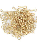 Pro Level Steel Alloy Fishing Wire Eyes Sinker Loops With Heavy Duty Screw Leads For Freshwater And Saltwater Anglers That Hold Fast, 300 gold steel wire loops.