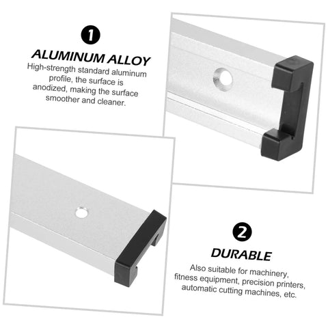 Pro Grade Rock Solid Aluminum Extrusion Profile Featuring T Track Slot Guide And Linear Rail Hardware for smooth sliding and durable use.