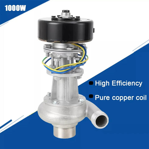 Rugged 1000W Hydroelectric Generator with pure copper core, aluminum alloy build for off-grid camping and dual voltage output.