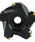 3 Inch Indexable Face Milling Cutter with 90 Degree Positive Rake, Right Hand Cut, Includes 5 TPG322 Inserts, 1 Inch Bore, Black Oxide Finish