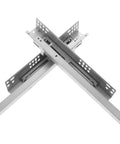 Full Extension Drawer Slides For Cabinets And Furniture With Telescopic Rails, Easy Tool-Free Install, Detachable Quick-Release Latches