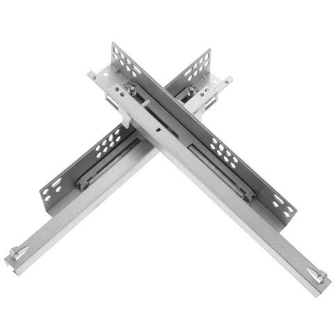 Full Extension Drawer Slides For Cabinets And Furniture With Telescopic Rails, Easy Tool-Free Install, Detachable Quick-Release Latches