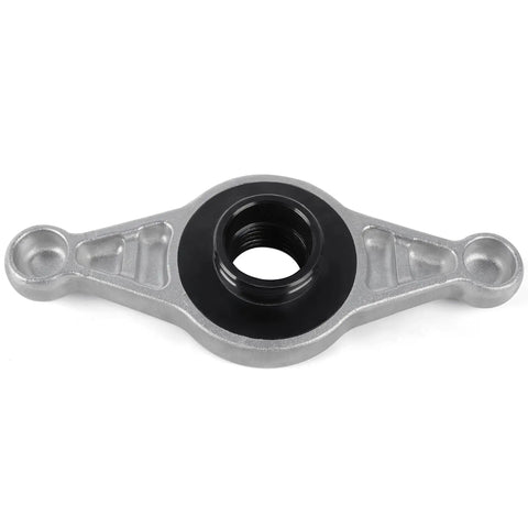 Pro Grade Wheel Balancer Hub Wing Nut 812103 For Hunter DSP Auto Tire Rigs designed with a silver finish and black rubber interior.