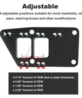 Heavy Duty LS Swap Motor Mounts Adapter Plates For Small Block Chevy To Gen 4 Engine Conversion with adjustable positions.