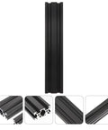Two Pack Aluminum Extrusion Linear Rail With Black Anodized T Slot Profiles for CNC Machines and Precision 3D Printers