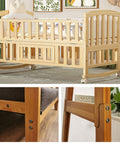 Ultimate M6 Hex Socket Cap Screws And Nuts Replacement Kit For Furniture And Baby Cribs used on a wooden crib assembly