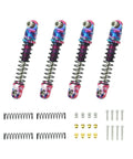 25mm Aluminum Shock Absorbers Set Of 4 For Axial SCX30 RC Crawler Upgrade Parts With Vibrant Pink Blue Purple Anodized Finish