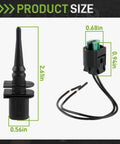 Dimensions of Outside Ambient Air Temperature Sensor With 2 Pin Connector Pigtail For BMW 1 Series M 128i 135i and Mini Cooper
