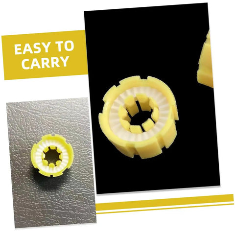 Close-up of yellow bobbin from Automatic Inflatable Life Vest Bobbin Replacement Kit With Manual And Auto Inflation Tablets for safety
