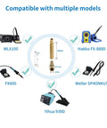 Must Have Brass 3D Printing Finishing Trimming Heads Set 8 Pcs With Connector showing compatibility with soldering irons