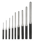 Roll Pin Punch Set 9 Piece Pro Grade Repair Tools Kit With Alloy Steel Pins in varying sizes