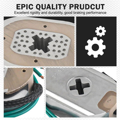 Trailer brake magnet kit, 10 x 2-1/4 in electric brakes replacement for 3500 lb axles, with retainer clips and springs