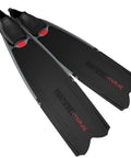 Long Free Diving Fins With Interchangeable Blade For Spearfishing, Soft Foot Pocket, Closed Shoe Design, 22 Degree Angle