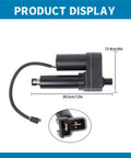 Heavy Duty Round Baler Linear Actuator Direct Fit Replacement For New Holland 848 853 855 1995 Farm Tractor Parts Gf12 1004 768929 shown from above with dimensions.