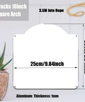 Six Pack Ten Inch Sublimation Metal Sign Blanks For Doors And Walls Two Sided Aluminum Address Plaque Hangers For Heat Press