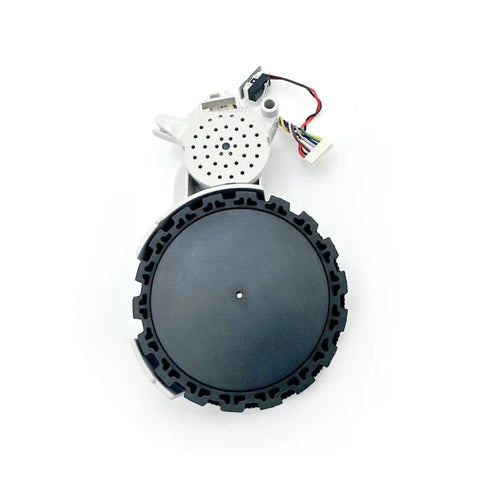 Left Or Right Walking Wheel Replacement For L10s Ultra L10 Prime And L10 Ultra Robot Vacuum with rubber tread grip, top view