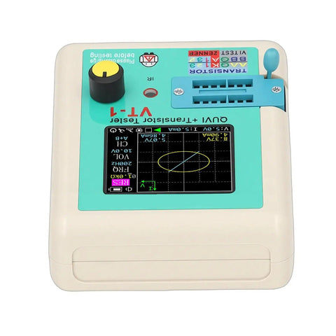 Handheld VI Curve Tester For Electronics Repair Game Changing Fast Component Fault Diagnosis with screen showing results.
