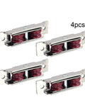 Top Shelf Double Wheel Pulley Set Featuring Nylon U Groove Rollers For Zero Drag Sliding Doors And Windows Silver Stainless Steel Housing Four Pack, showing 4pcs.