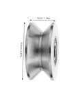 Heavy Duty Stainless Steel Sliding Door Rollers U Groove Caster Wheels 3cm diameter with smooth glide for barn doors.