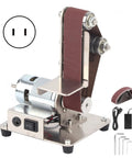 Rock Solid Badass Mini Electric Belt Sander With 9000 RPM, showcasing the dual bearing design and sanding belt setup.