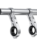 Beefed Up Aluminum Handlebar Extender For Bike And Motorcycle With Dual Mount Clamp Bracket 8 Inch Length CNC Machined