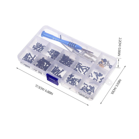 RC Car Screw Tool Kit With Compact Case Includes Nuts Bolts And Tools For Various Models Essential Maintenance Set With Durable Iron Fasteners And Metric Screw Assortment For DIY Repairs