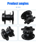 Slick Black Anodized Aluminum Steering Wheel Quick Release Hub And Six Hole Racing Adapter Kit With Universal Straight Swap Fitment.